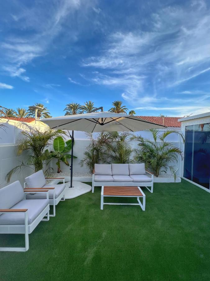 Bungalow "Bahia Azul" Плая дел Инглес Екстериор снимка